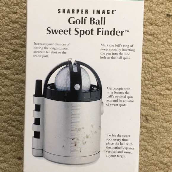 NEW Sharper Image Golf Ball Sweet Spot Finder - Picture 3 of 4